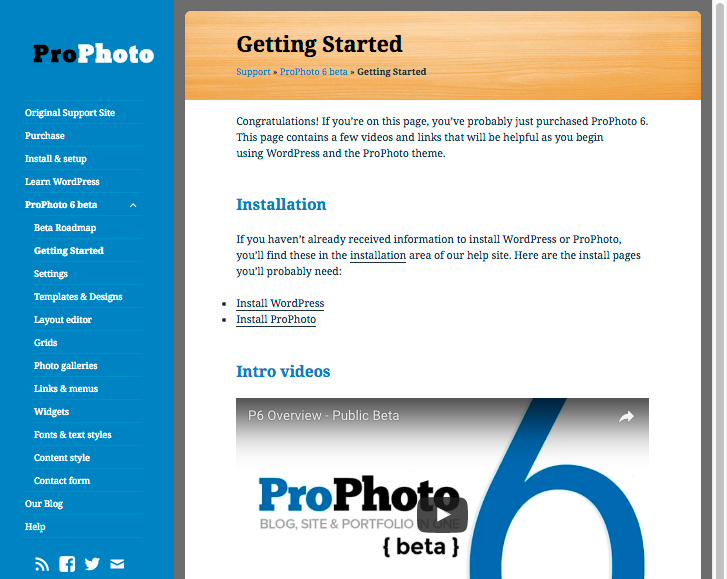 p6-beta-support-site-screenshot