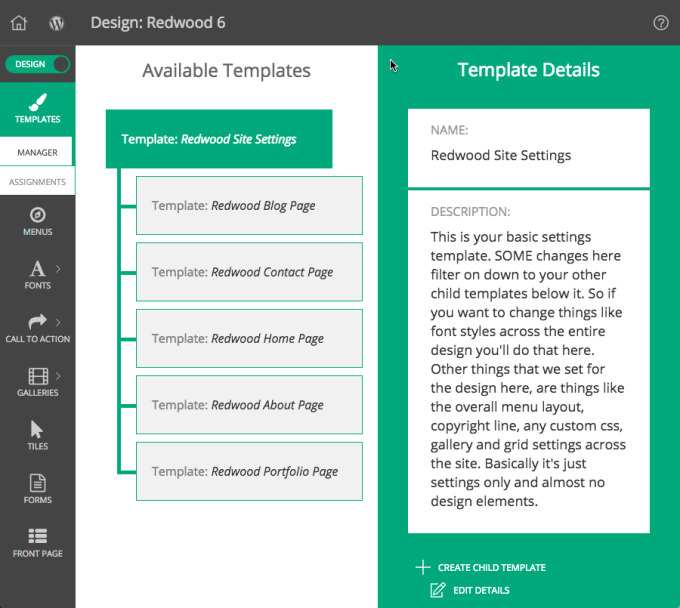 Template Manager Example