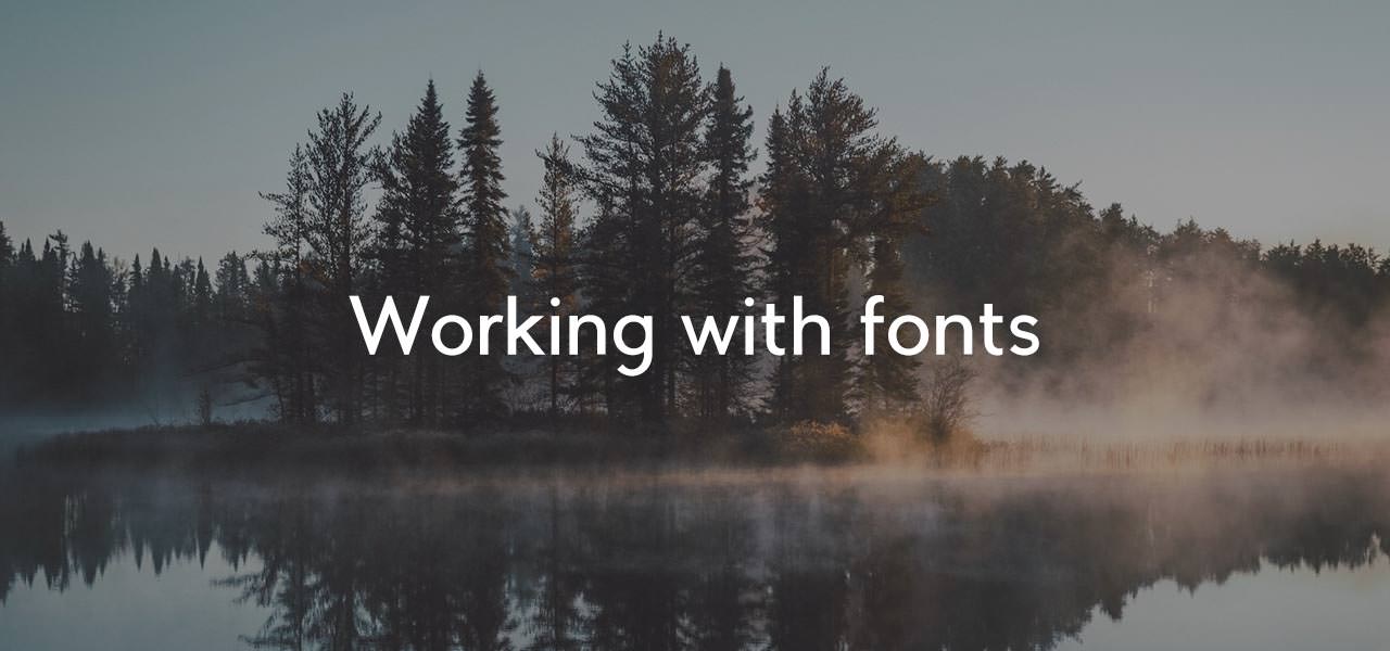 workingwithfonts